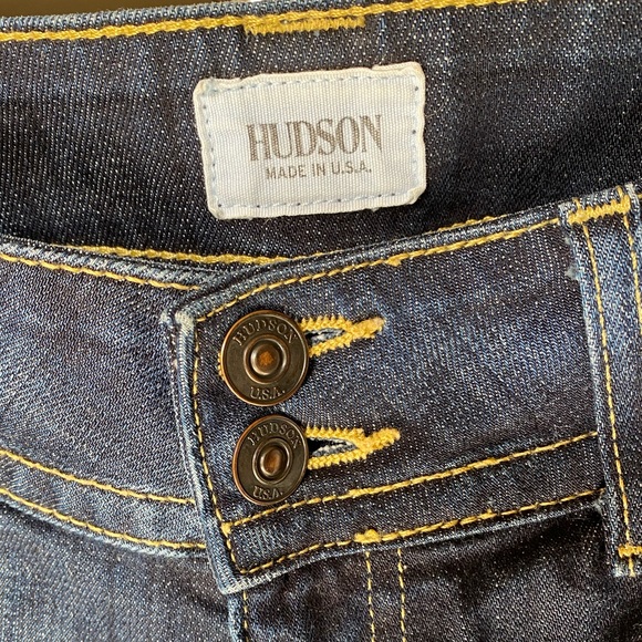 Hudson Elm Blue Denim Cotton Bootcut Low Rise 28 - Picture 7 of 11